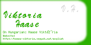 viktoria haase business card